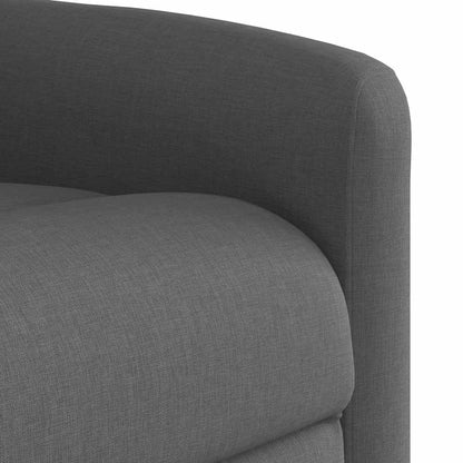 Poltrona Alzapersona Reclinabile Grigio Scuro in Tessuto