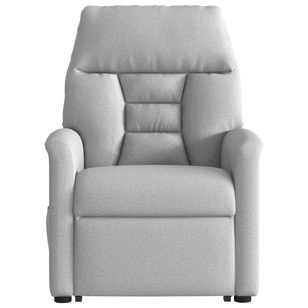 Poltrona Alzapersona Massaggi Elettrica Grigio Nuvola Tessuto | homemem39