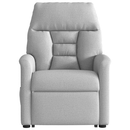 Poltrona Alzapersona Massaggi Elettrica Grigio Nuvola Tessuto | homemem39