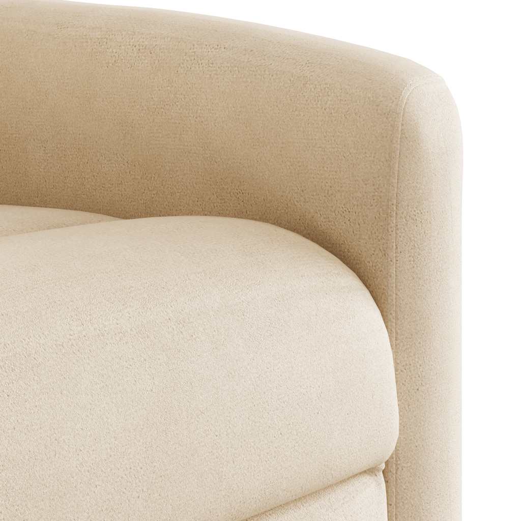 Poltrona Alzapersona Reclinante Massaggiante Beige Microfibra | homemem39