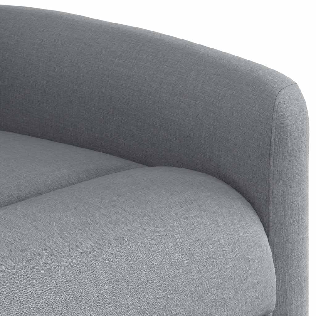 Poltrona Reclinante Alzapersona Elettrica Grigio Chiaro Tessuto