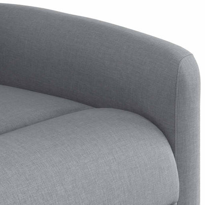 Poltrona Reclinante Alzapersona Elettrica Grigio Chiaro Tessuto