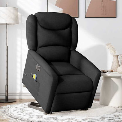 Poltrona Alzapersona Massaggiante Elettrica Nera