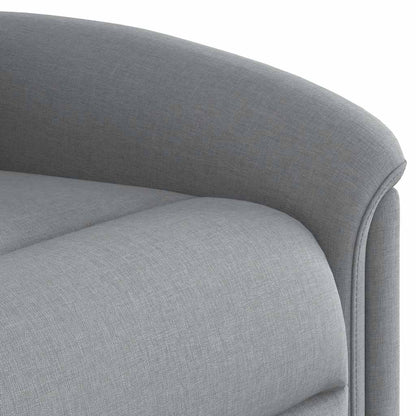Poltrona Elettrica Reclinabile Grigio Chiaro in Tessuto
