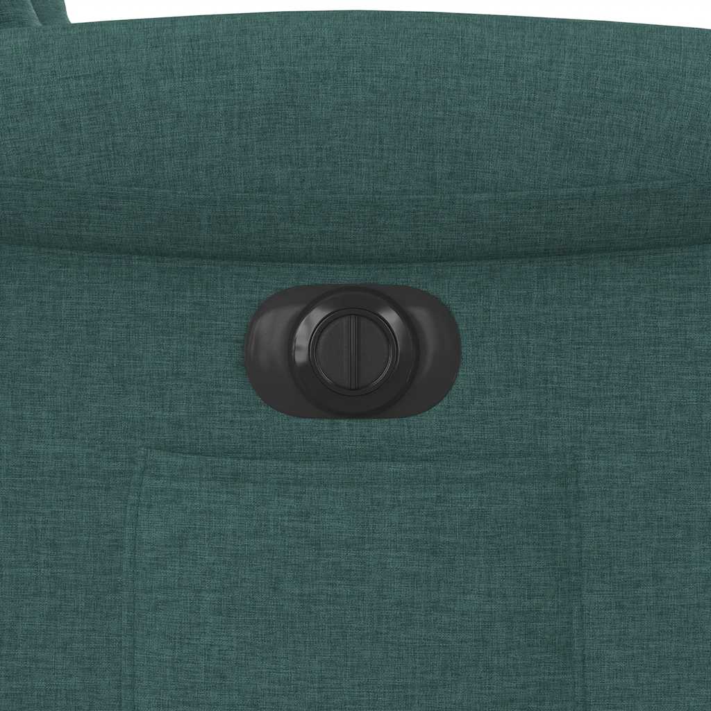 Poltrona Elettrica Reclinabile Verde Scuro in Tessuto