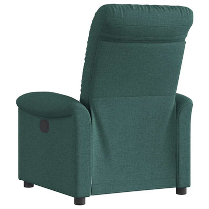 Poltrona Elettrica Reclinabile Verde Scuro in Tessuto