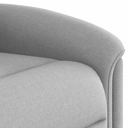 Poltrona Alzapersona Massaggi Elettrica Grigio Nuvola Tessuto