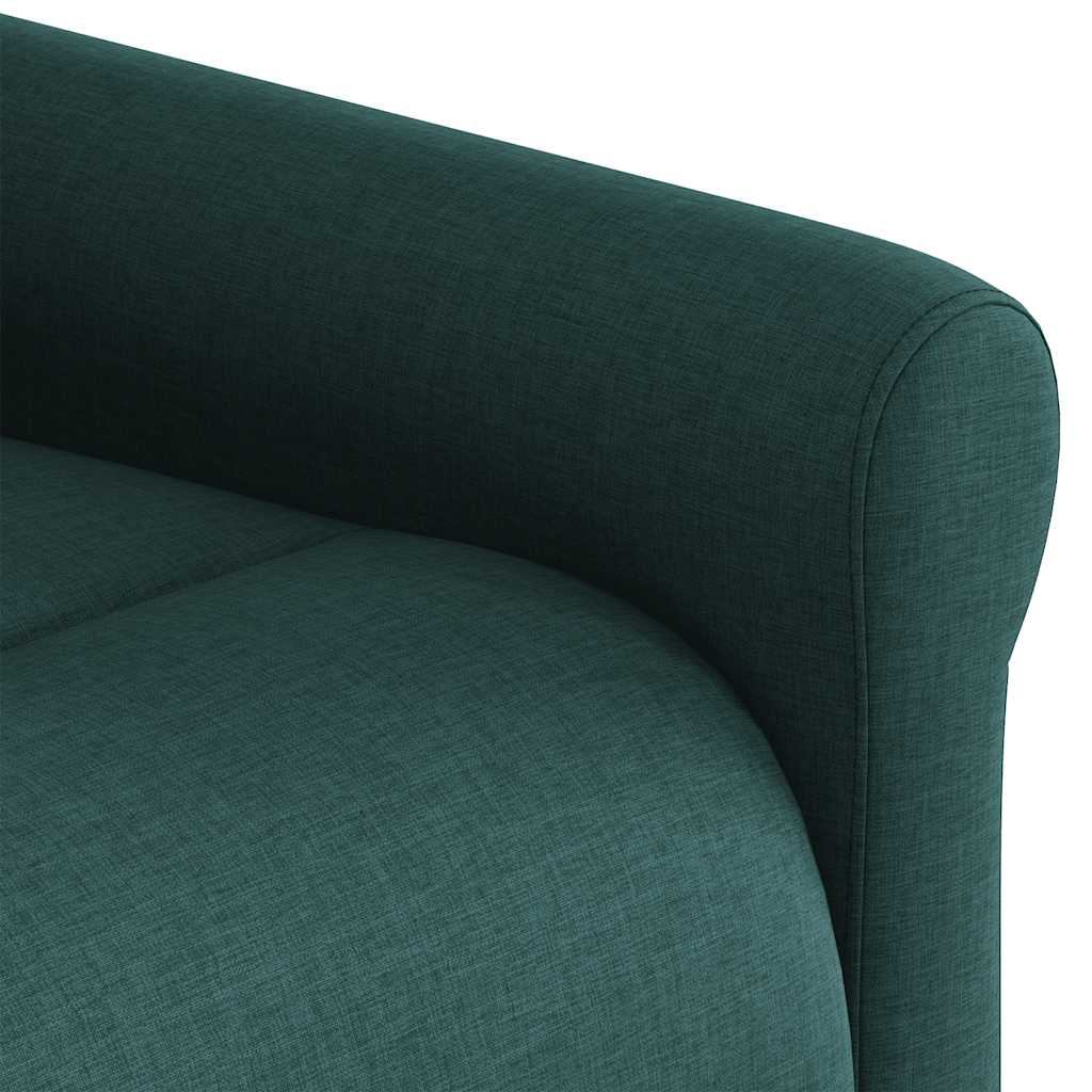 Poltrona Elettrica Reclinabile Verde Scuro in Tessuto
