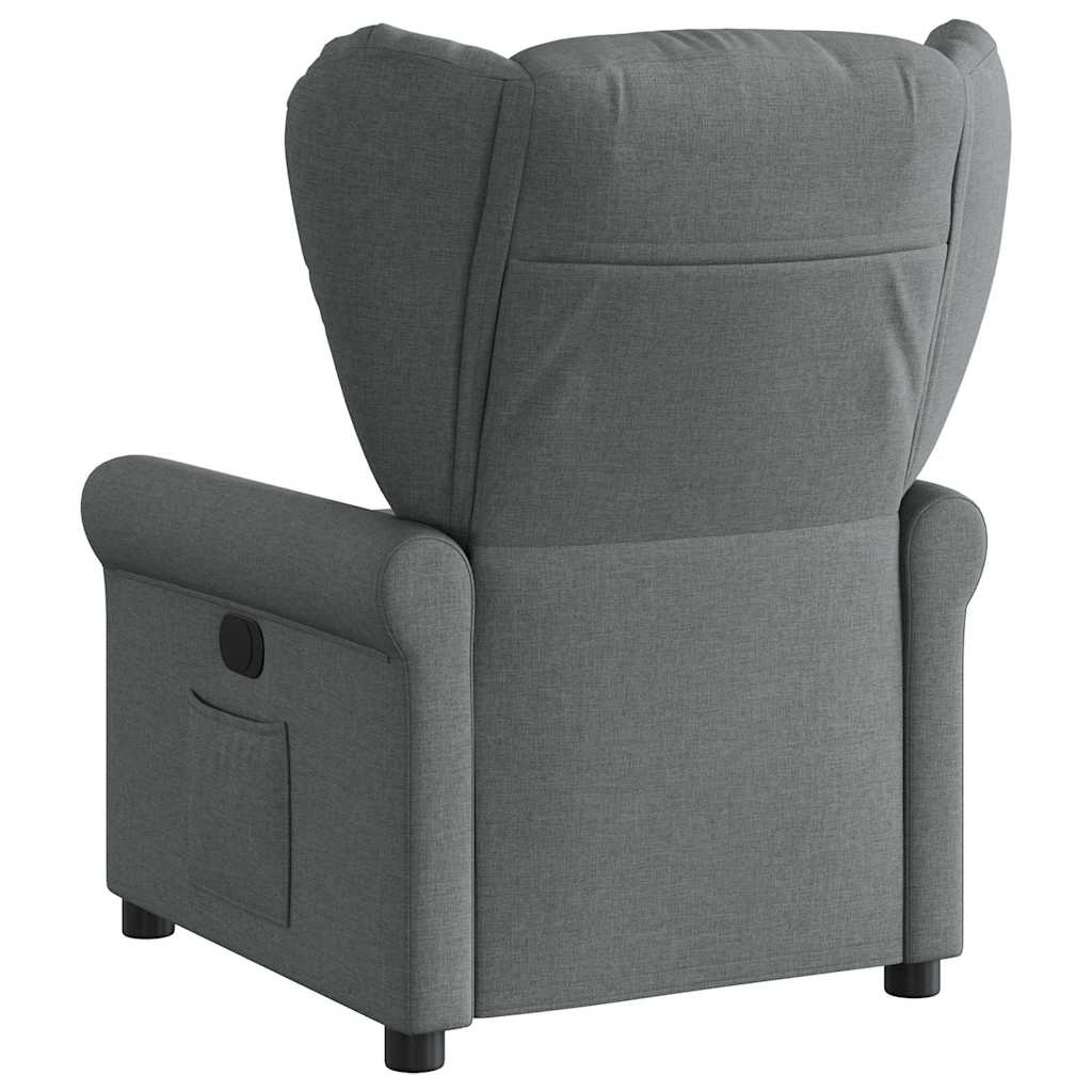Poltrona Elettrica Reclinabile Grigio Scuro in Tessuto | homemem39