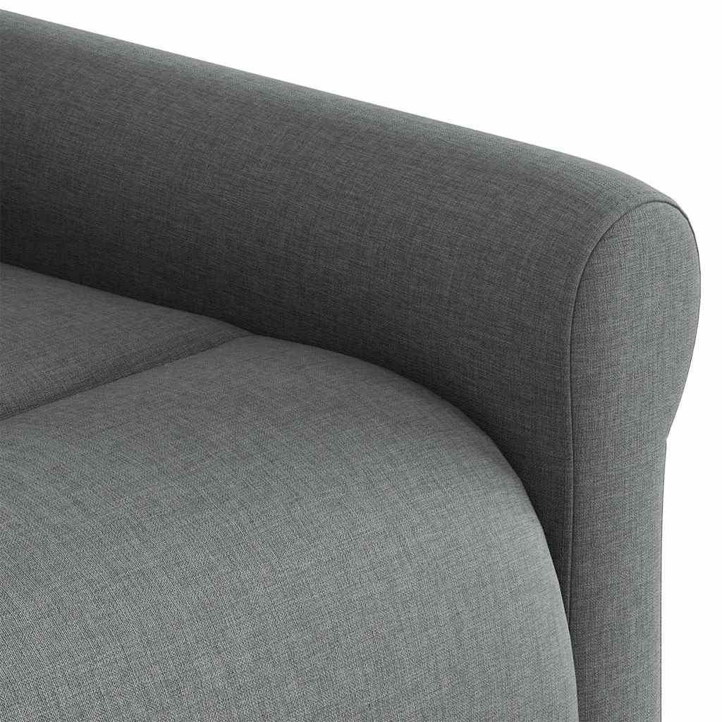 Poltrona Alzapersona Massaggi Reclinabile Grigio Scuro Tessuto | homemem39