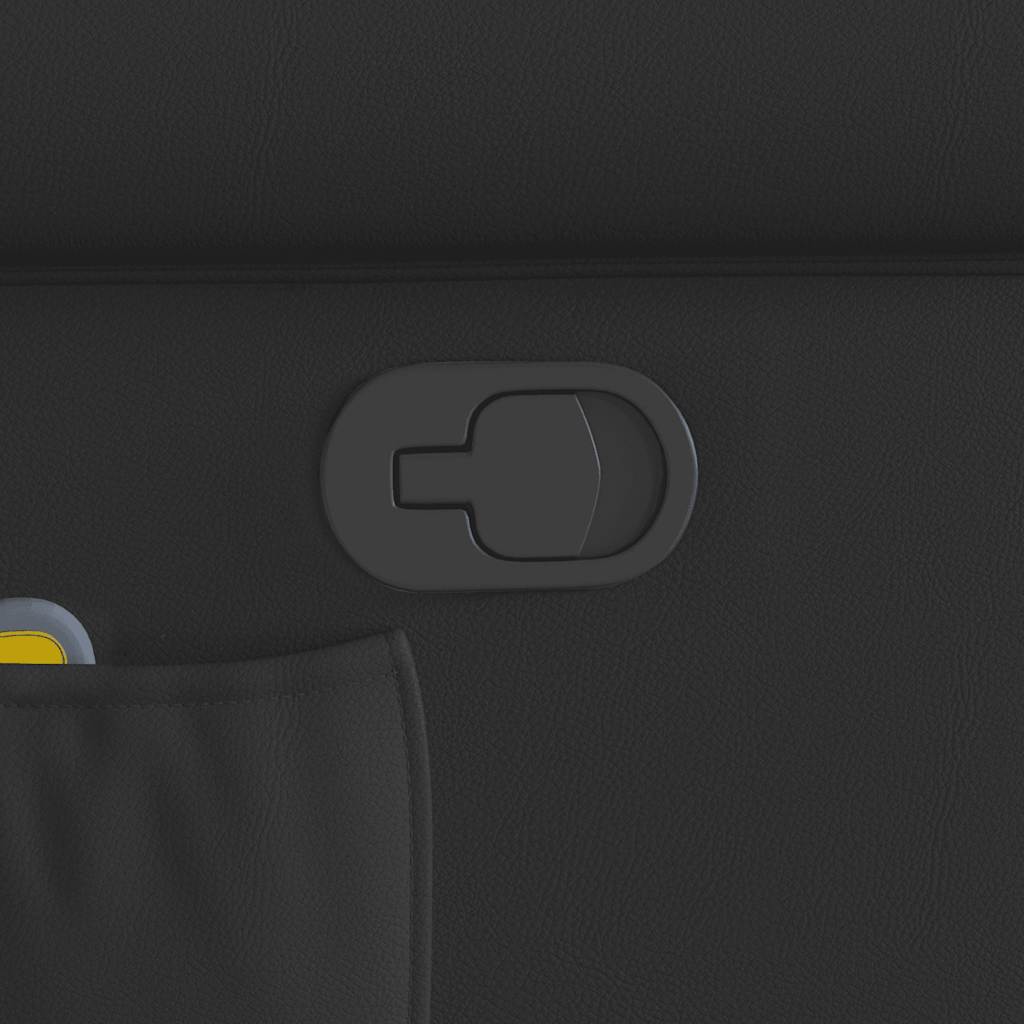 Poltrona Alzapersona Reclinabile Massaggio Nera Similpelle - homemem39