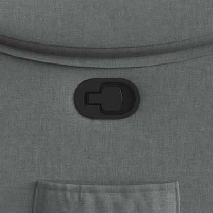 Poltrona reclinabile in Tessuto Grigio Scuro | homemem39