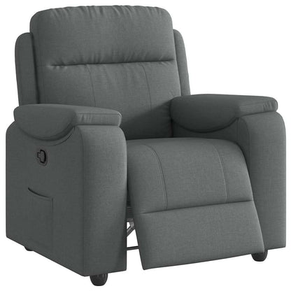 Poltrona reclinabile in Tessuto Grigio Scuro