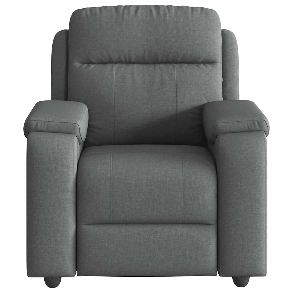 Poltrona reclinabile in Tessuto Grigio Scuro | homemem39