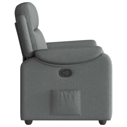 Poltrona reclinabile in Tessuto Grigio Scuro | homemem39