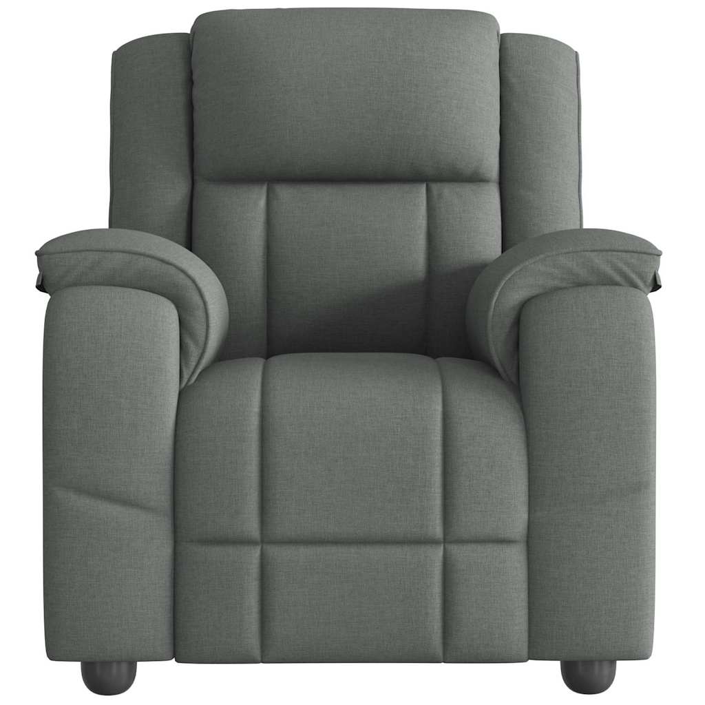 Poltrona reclinabile in Tessuto Grigio Scuro