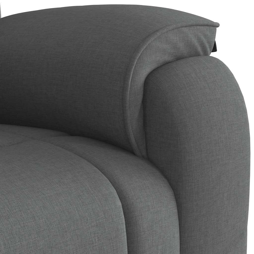 Poltrona reclinabile in Tessuto Grigio Scuro | homemem39