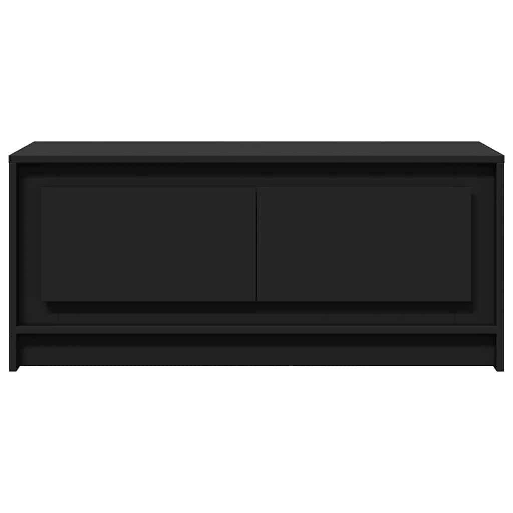 Tavolino da Salotto con Luci LED Nero in Truciolato | homemem39