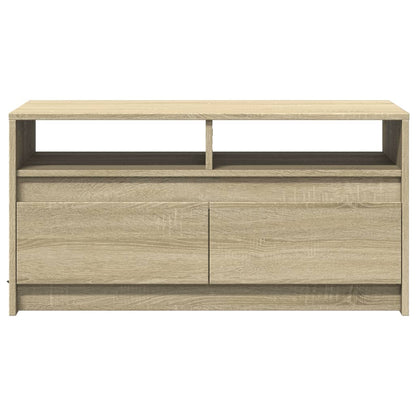 Tavolino da Salotto con Luci LED Rovere Sonoma in Truciolato