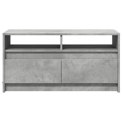 Tavolino da Salotto con Luci LED Grigio Cemento in Truciolato | homemem39