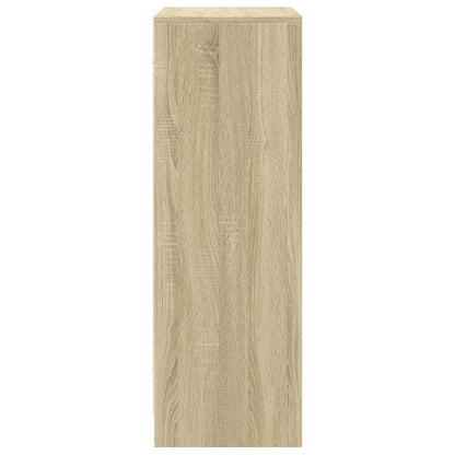 Credenza con LED Rovere Sonoma 77x34x100cm in Legno Multistrato - homemem39