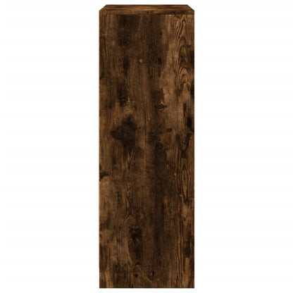 Credenza con LED Rovere Fumo 77x34x100 cm in Legno Multistrato - homemem39