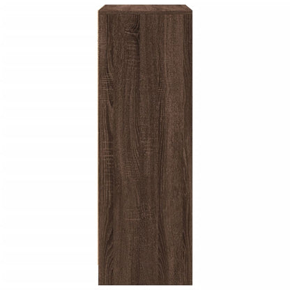 Credenza con LED Rovere Marrone 77x34x100 cm Legno Multistrato - homemem39