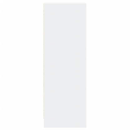 Credenza con LED Bianca 42,5x34x100 cm in Legno Multistrato - homemem39