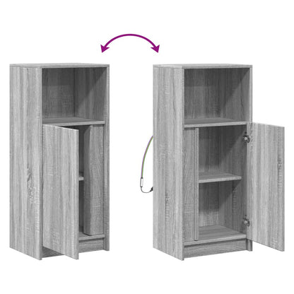 Credenza con LED Grigio Sonoma 42,5x34x100 cm Legno Multistrato - homemem39