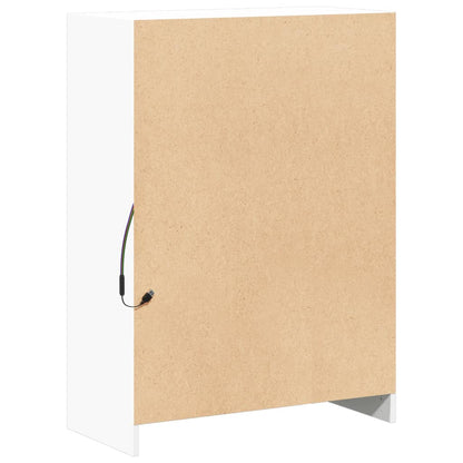 Credenza con LED Bianca 72x34x100 cm in Legno Multistrato - homemem39