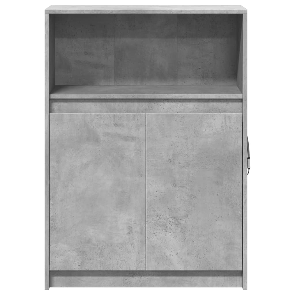 Credenza con LED Grigio Cemento 72x34x100 cm Legno Multistrato - homemem39