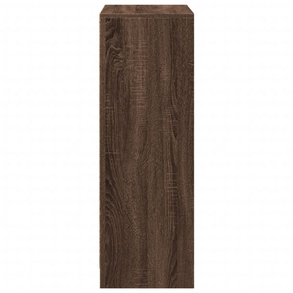 Credenza con LED Rovere Marrone 72x34x100 cm Legno Multistrato - homemem39