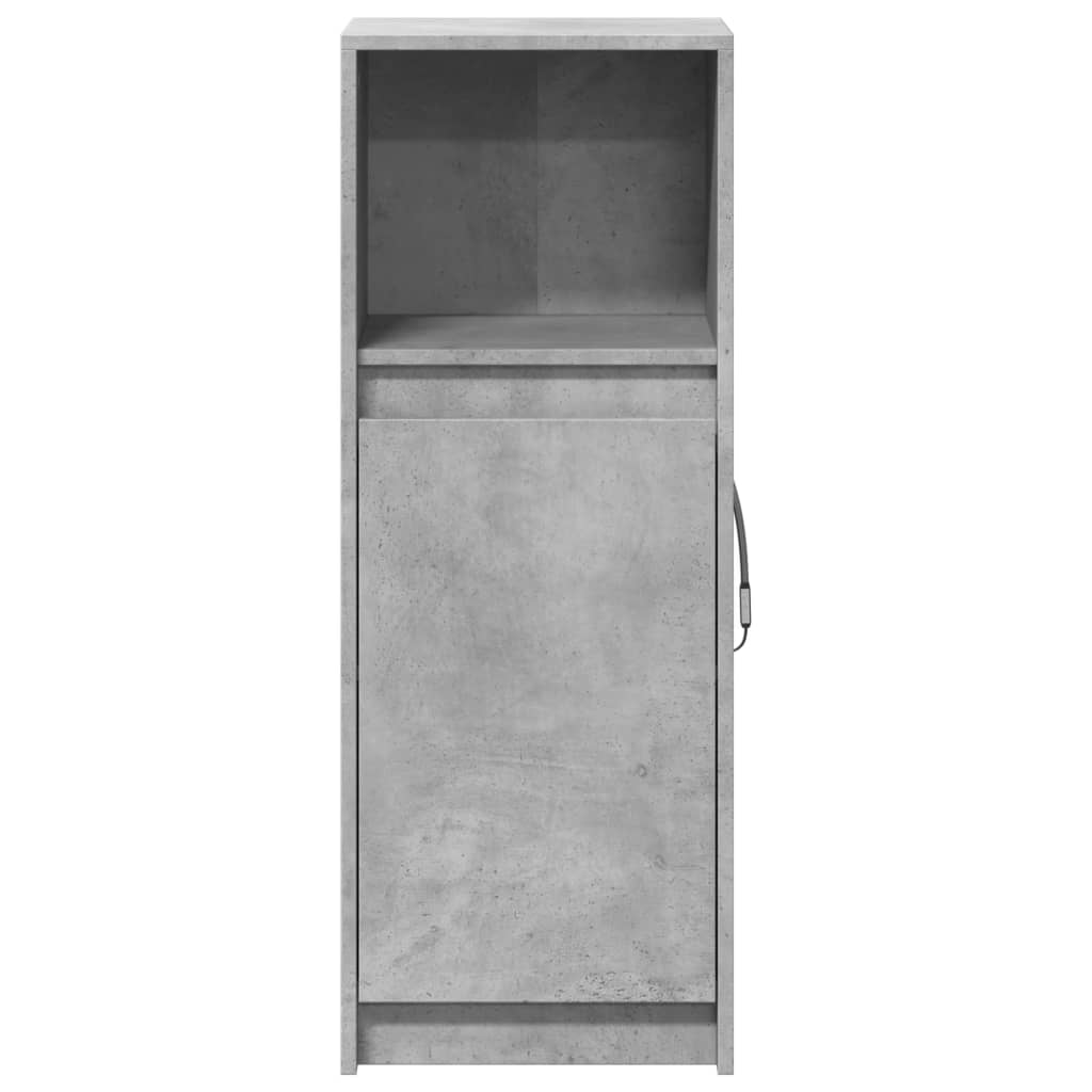 Credenza con LED Grigio Cemento 38x34x100 cm Legno Multistrato