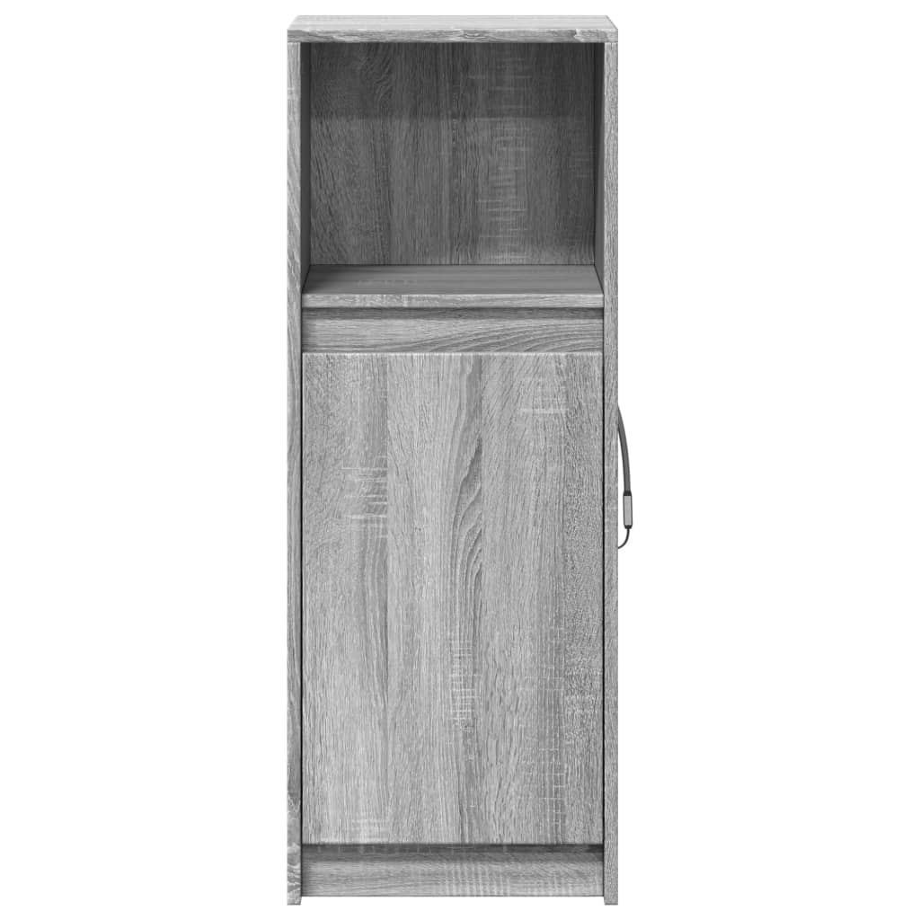 Credenza con LED Grigio Sonoma 38x34x100cm in Legno Multistrato - homemem39