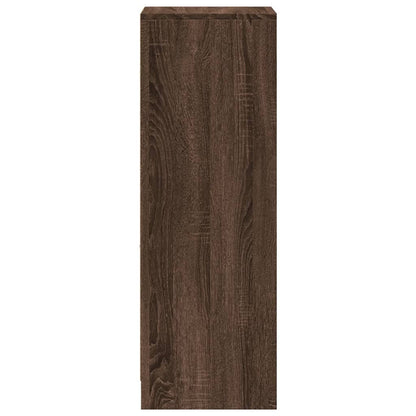 Credenza con LED Rovere Marrone 38x34x100 cm Legno Multistrato