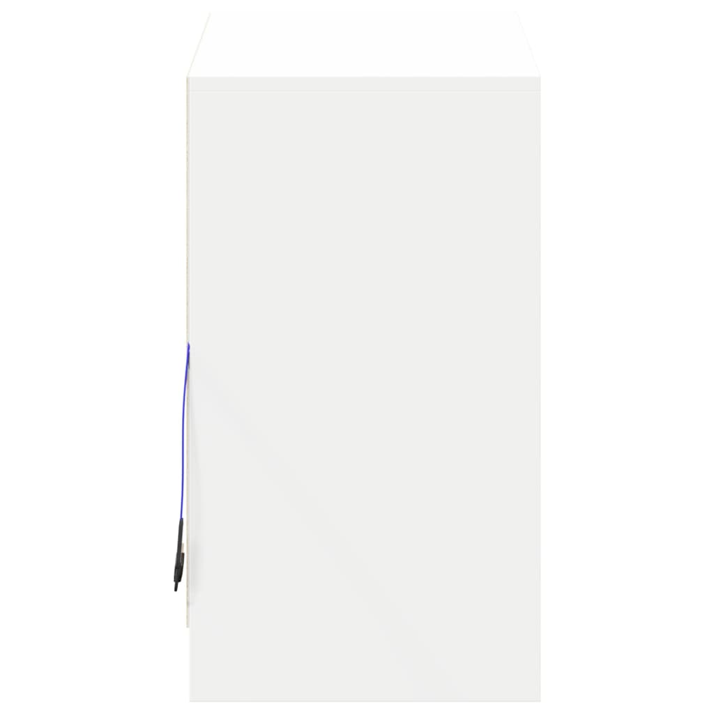 Credenza con LED Bianca 72x34x61 cm in Legno Multistrato - homemem39