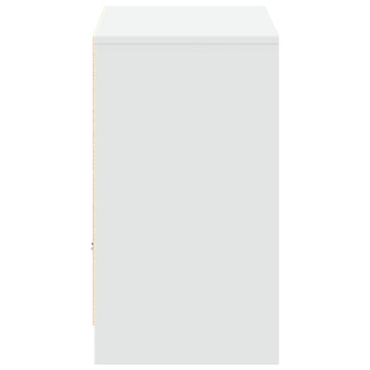 Mobile Porta TV con LED Bianco 91x34x61 cm in Truciolato | homemem39