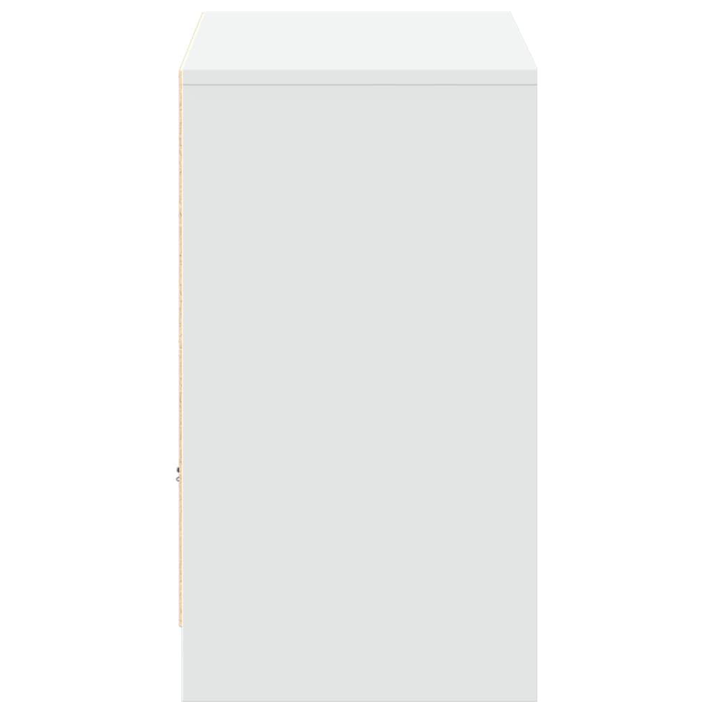 Mobile Porta TV con LED Bianco 91x34x61 cm in Truciolato