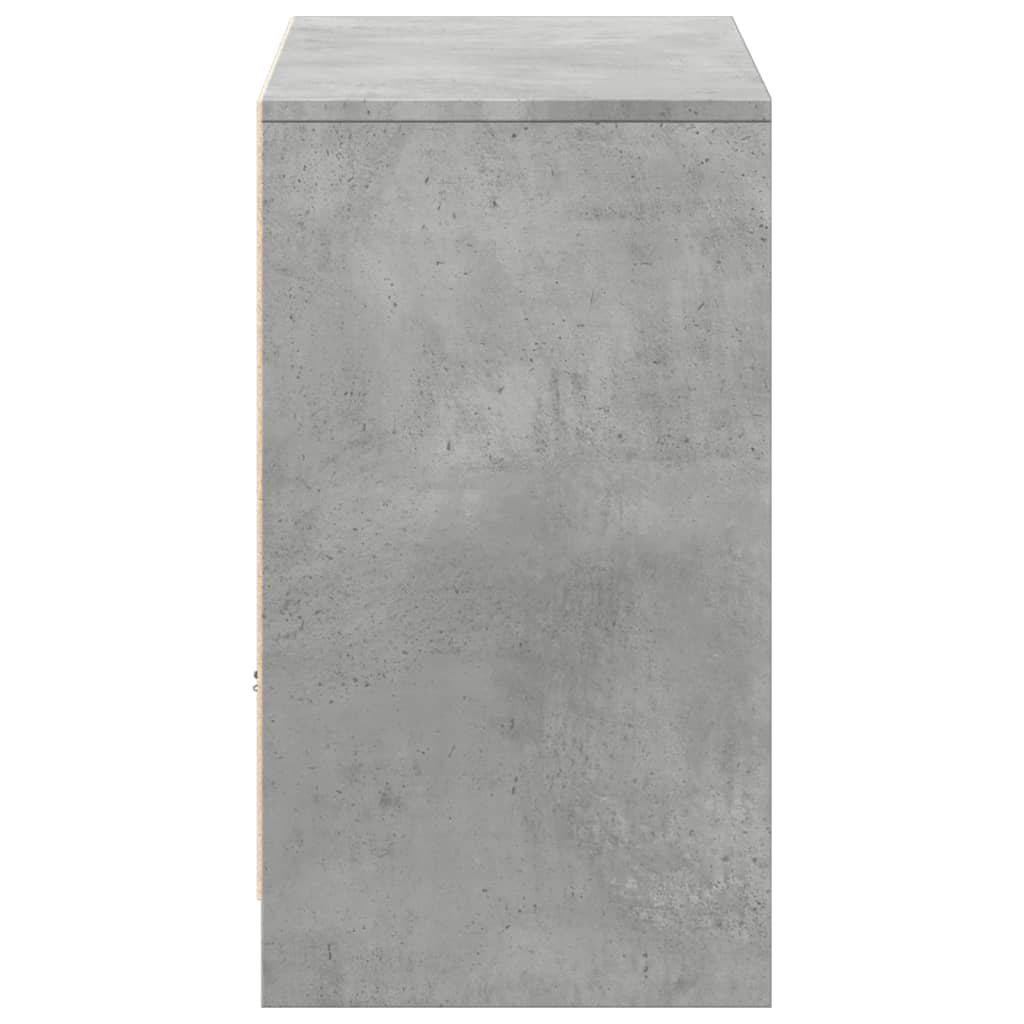 Mobile Porta TV con LED Grigio Cemento 91x34x61 cm Truciolato | homemem39