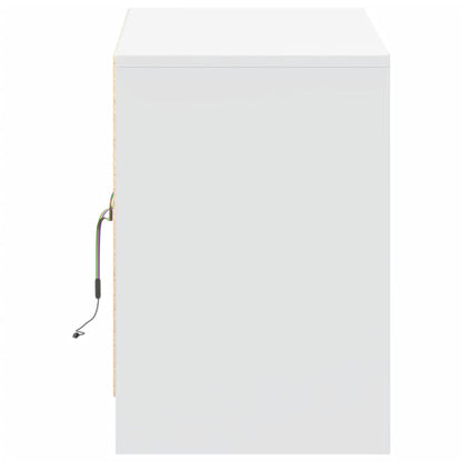 Mobile Porta TV con LED Bianco 100x34x50 cm in Truciolato