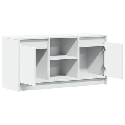 Mobile Porta TV con LED Bianco 100x34x50 cm in Truciolato | homemem39