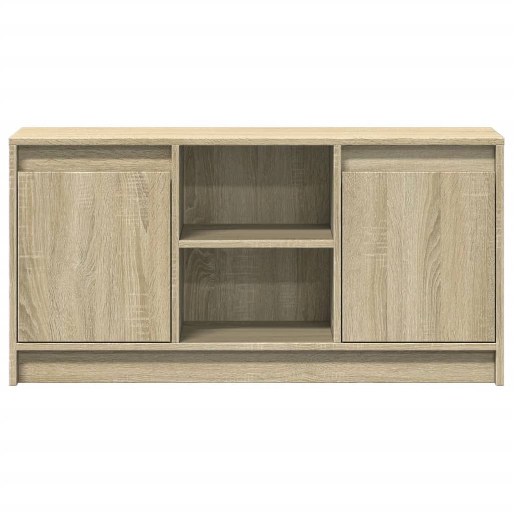 Mobile Porta TV con LED Rovere Sonoma 100x34x50cm in Truciolato