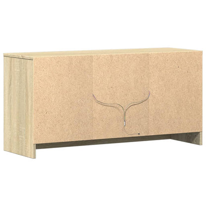 Mobile Porta TV con LED Rovere Sonoma 100x34x50cm in Truciolato