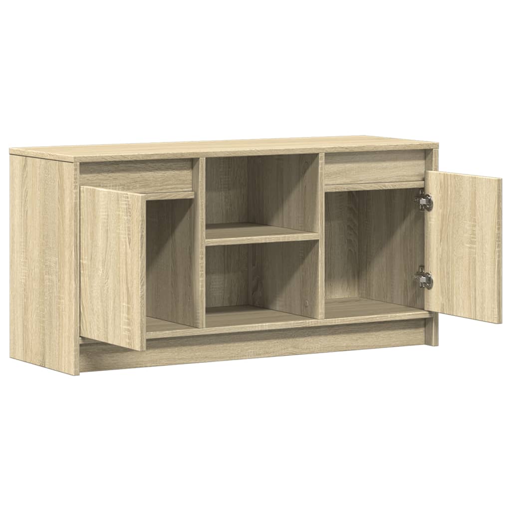 Mobile Porta TV con LED Rovere Sonoma 100x34x50cm in Truciolato | homemem39