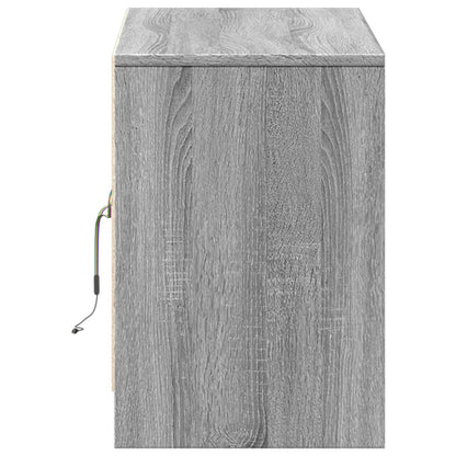Mobile Porta TV con LED Grigio Sonoma 100x34x50cm in Truciolato | homemem39