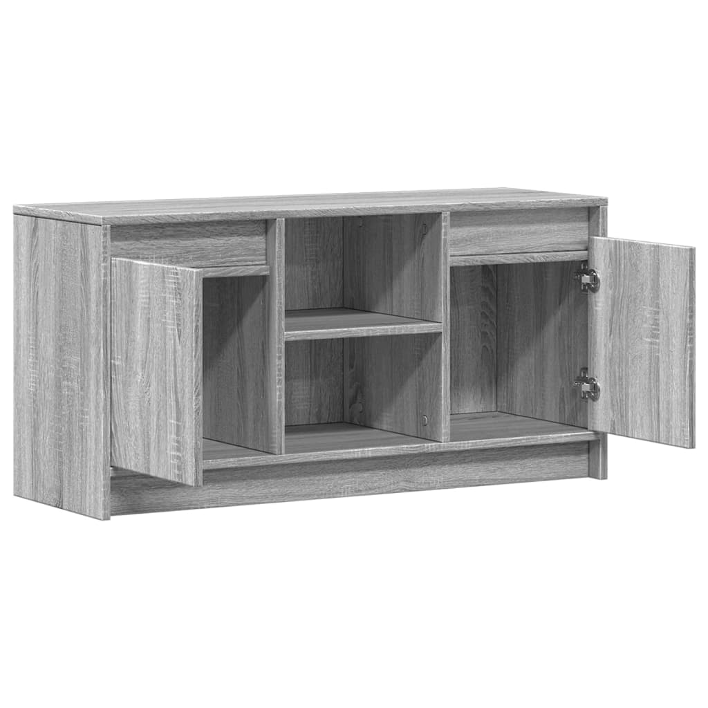 Mobile Porta TV con LED Grigio Sonoma 100x34x50cm in Truciolato | homemem39