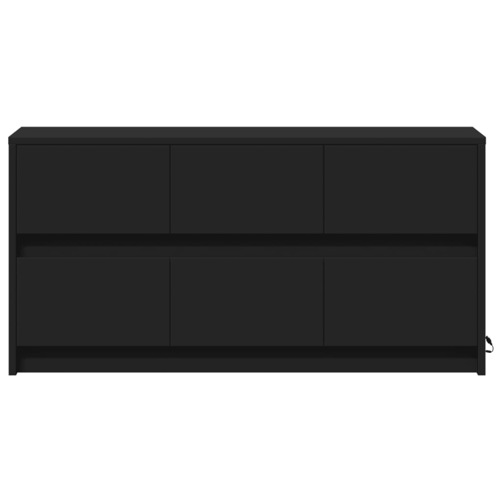 Mobile Porta TV con LED Nero 100x34x50 cm in Truciolato - homemem39