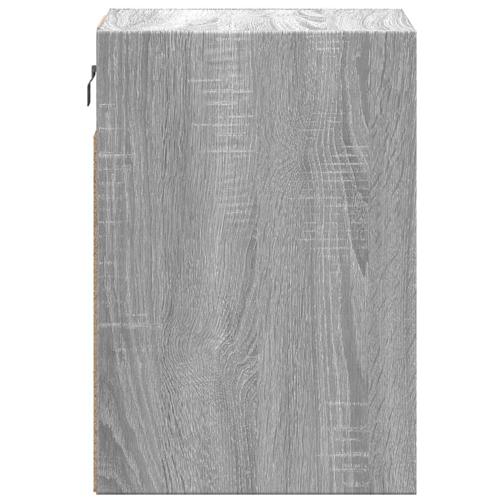 Mobile TV a Parete con Luci LED Grigio Sonoma 41x31x45 cm - homemem39