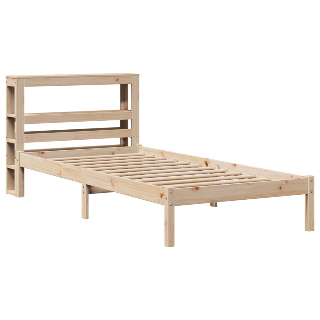 Letto senza Materasso 75x190 cm in Legno Massello Pino