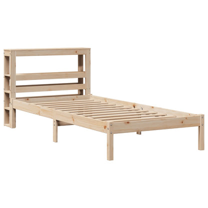 Letto senza Materasso 90x190 cm in Legno Massello di Pino
